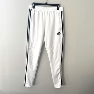 Adidas Training Pants Joggers Clima Cool White with Black trim Men's Size Medium